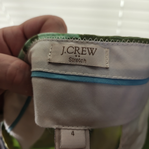 J. Crew Green and Yellow Floral Women's Shorts - Picture 3 of 4